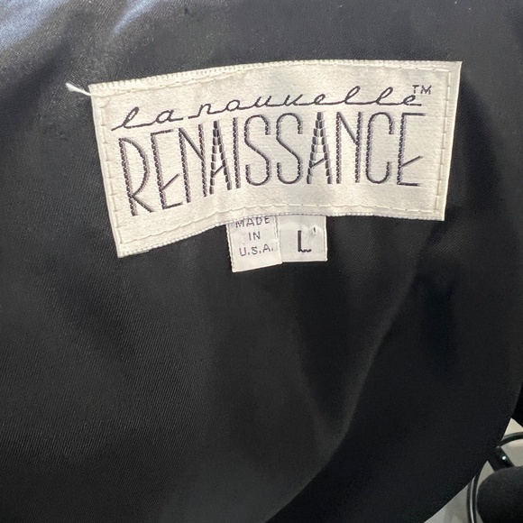 Vintage La Nouvelle Renaissance Suede Leather Jacket - Size Large - Picture 4 of 7